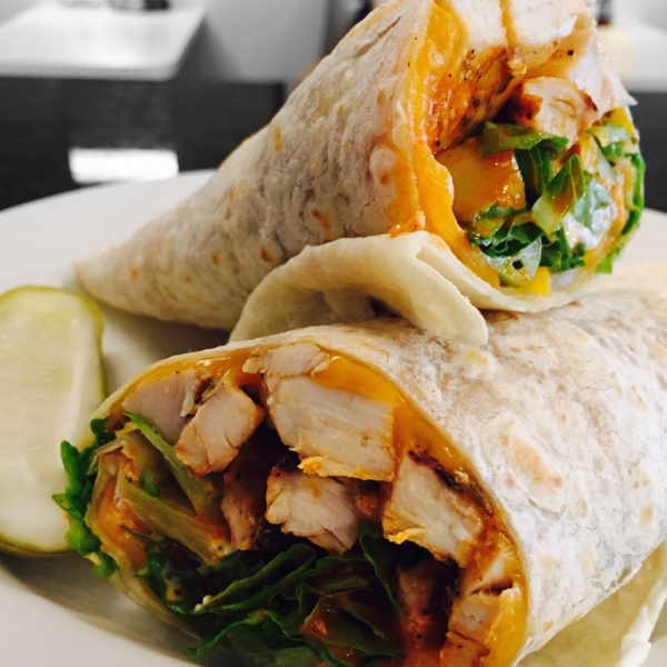 Order Buffalo Chicken Wrap food online from Deluxe Diner store, Newark on bringmethat.com