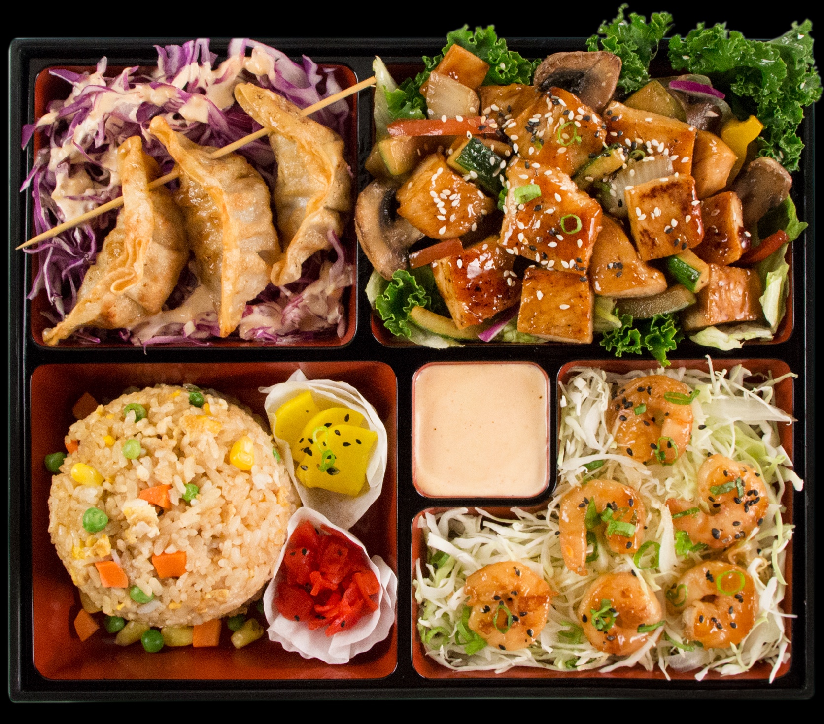 Order Teriyaki Chicken Dinner Bento food online from Genji Sushi Express store, Wynnewood on bringmethat.com