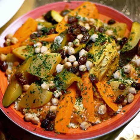 Order Couscous with Vegetables food online from Marrakech Moroccan Restaurant store, San Francisco on bringmethat.com