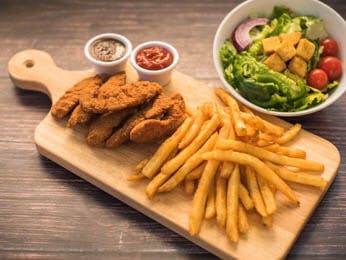 Order Chicken Fingers Dinner - Dinner food online from Pats Pizzeria store, Lindenwold on bringmethat.com