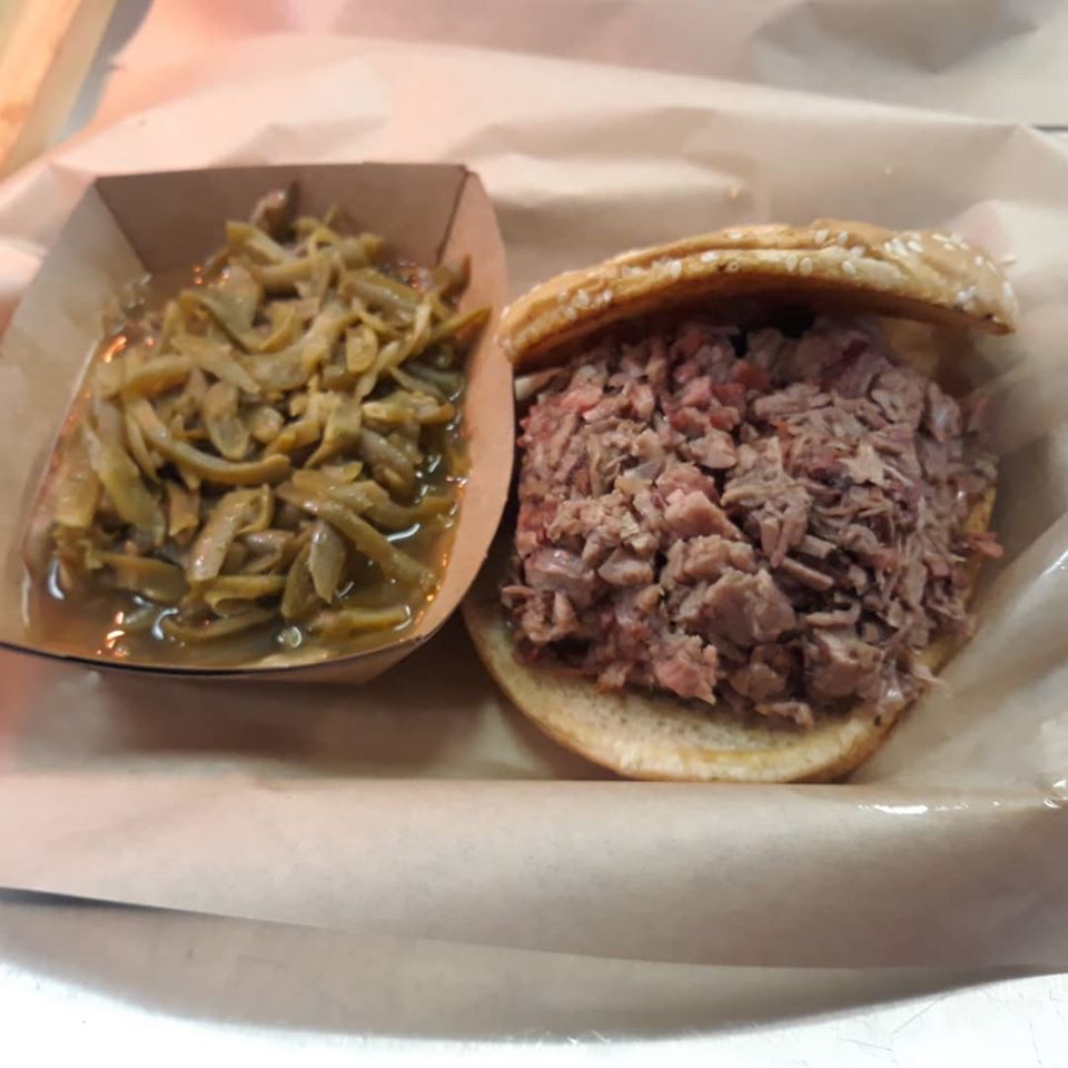 Order Pulled Pork Sandwich food online from Cornish Smokehouse store, Oklahoma City on bringmethat.com