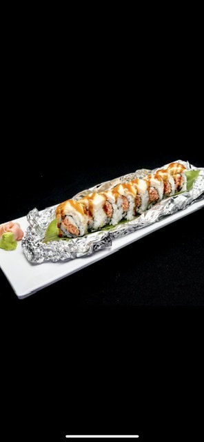 Order White Fire Roll food online from Star Sushi store, Jeffersonville on bringmethat.com