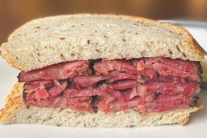 Order Pastrami Sandwich food online from The Valley Cottage Deli store, Valley Cottage on bringmethat.com