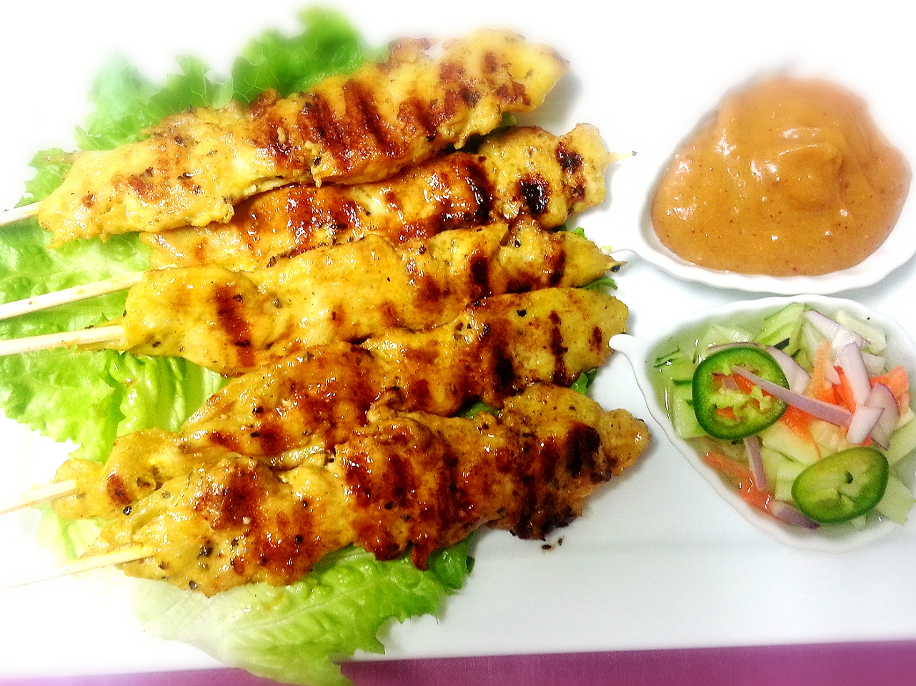 Order Satay Chicken food online from Thai Chef Cuisine store, Azusa on bringmethat.com