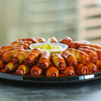 Order Small Mini Dogs and Rivets Party Tray food online from Philly Pretzel Factory store, Egg Harbor Township on bringmethat.com
