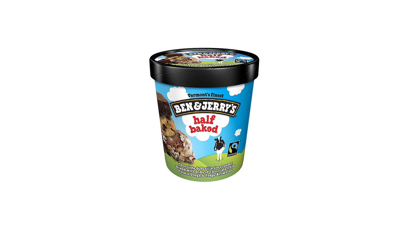 Order Ben and Jerry's Half Baked Pint food online from Extramile store, San Bernardino on bringmethat.com