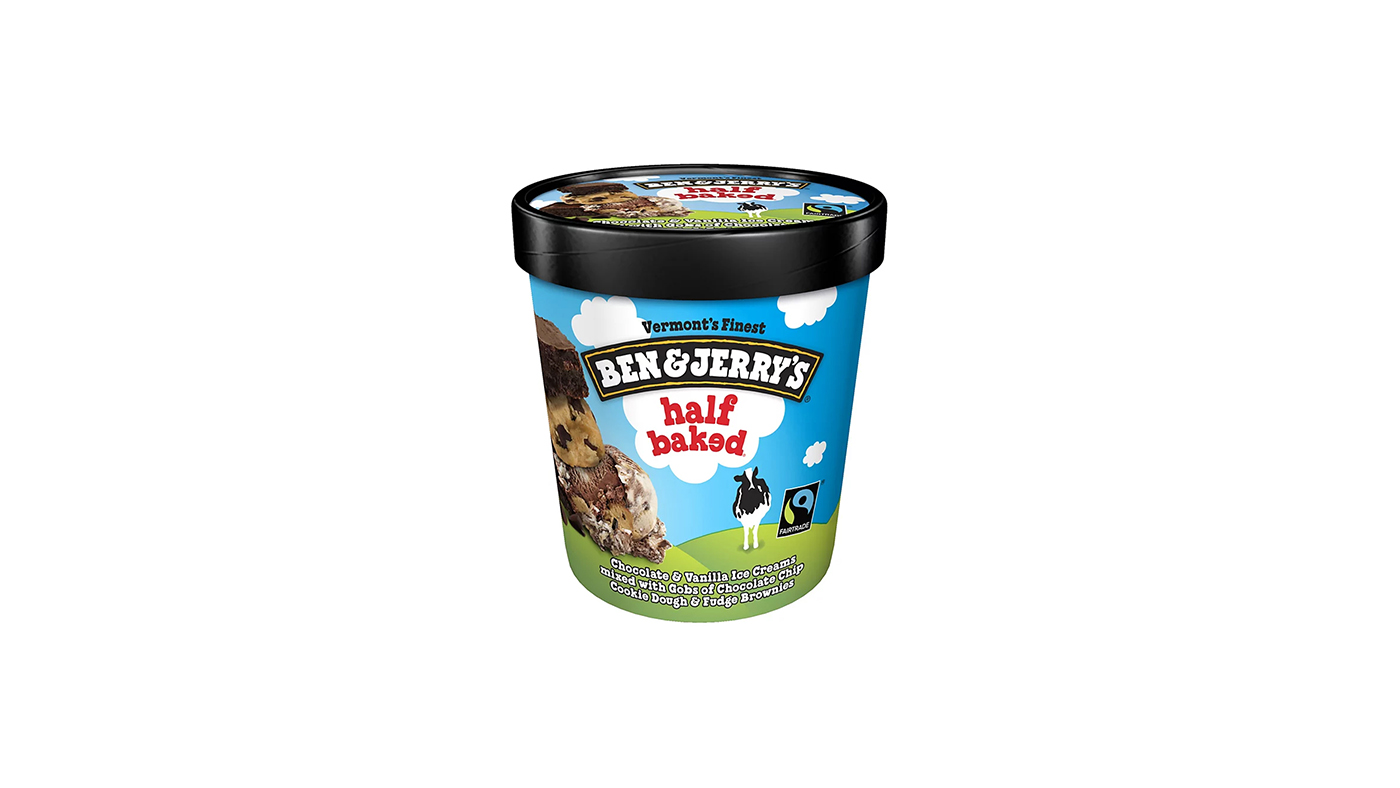 Order Ben and Jerry's Half Baked Pint food online from Extramile 5279 store, San Diego on bringmethat.com