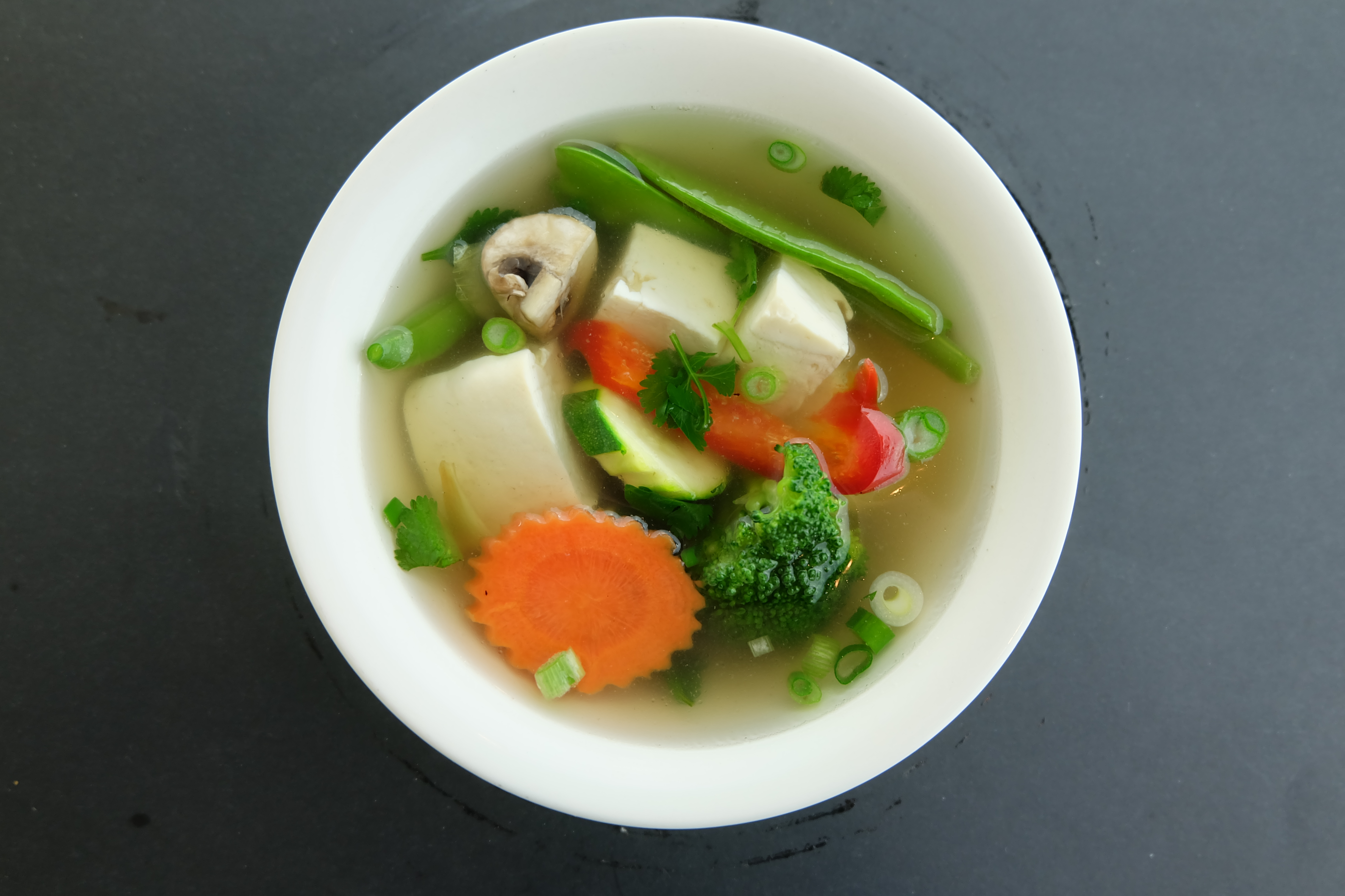 Order Tofu Mixed Vegetables Soup food online from Pho & Spice store, Waltham on bringmethat.com