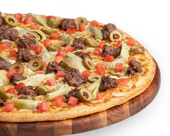 Order Impossible Artichoke Pesto Pizza Medium food online from Pizza Guys store, Corona on bringmethat.com