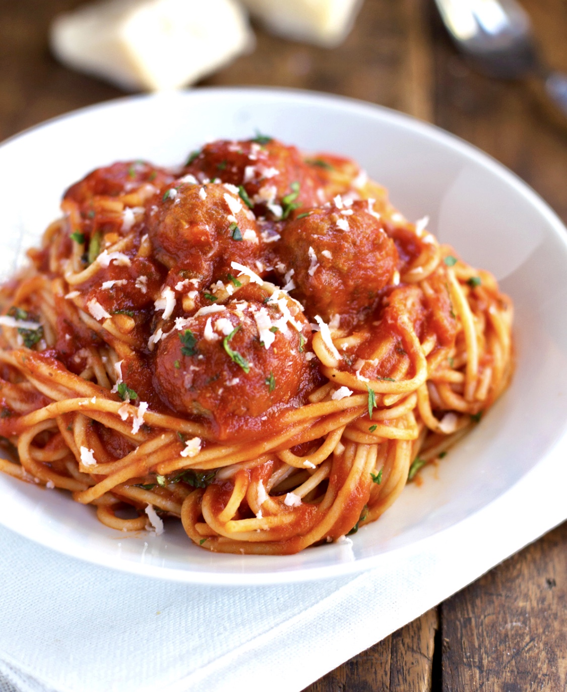Order Spaghetti and Meatballs food online from Pie Pizzeria store, Irving on bringmethat.com