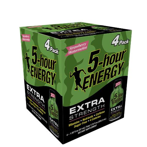 Order 5-Hour Energy Extra Strength Strawberry Watermelon 4 Pack food online from 7-Eleven store, Arlington on bringmethat.com