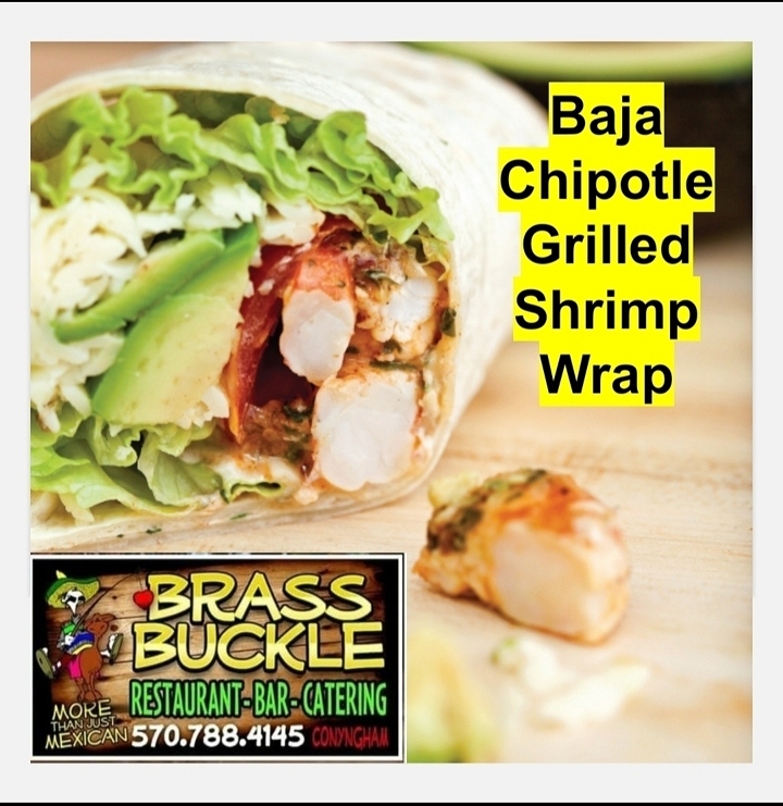Order Baja Chipotle Shrimp Wrap food online from Brass Buckle store, Conyngham on bringmethat.com