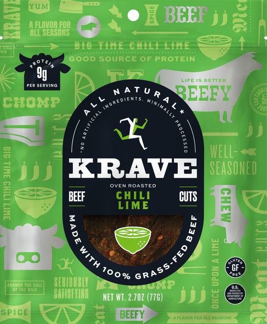 Order KRAVE Gourmet Beef Cuts, Chili Lime Flavor, 2.7 OZ food online from Cvs store, UPLAND on bringmethat.com