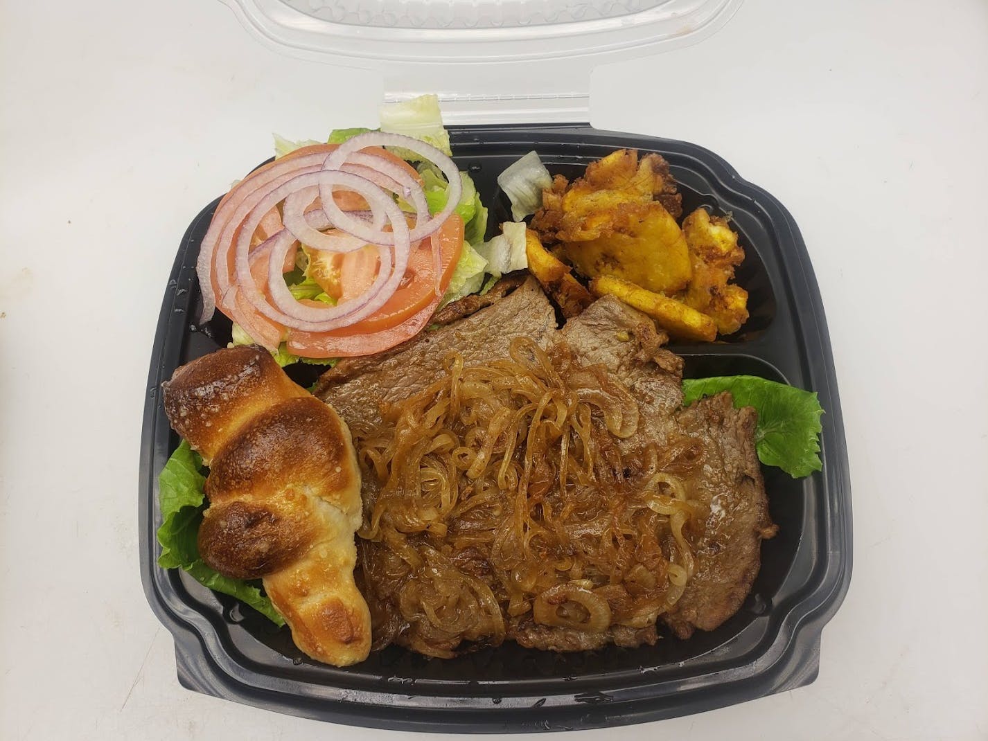Order Steak with Onions - Platter food online from Amigos Restaurant & Pizza store, Cheltenham on bringmethat.com