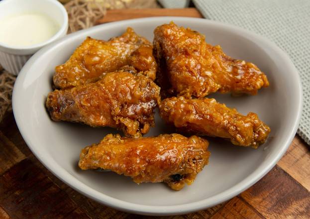 Order Honey Glazed Chicken Wings (5pcs) food online from Spice Village store, McNair on bringmethat.com