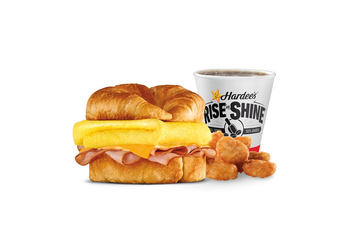 Order Sunrise Croissant® Combo food online from Hardee store, Middletown on bringmethat.com