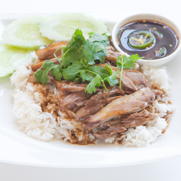 Order 118. Roast Duck food online from House Of Thai store, San Francisco on bringmethat.com