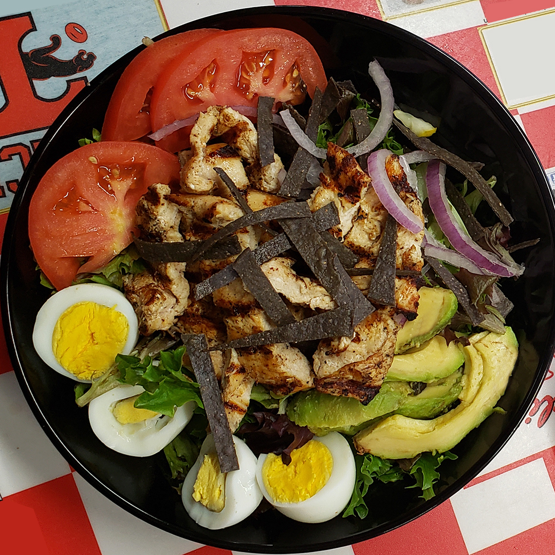 Order South West Chicken Cobb Salad food online from Mad Madelines Grill store, Temecula on bringmethat.com