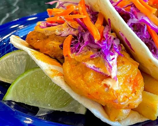 Order Fish and Chips Taco food online from Los Pinchis Tacos Mexican Cuisine store, Killeen on bringmethat.com