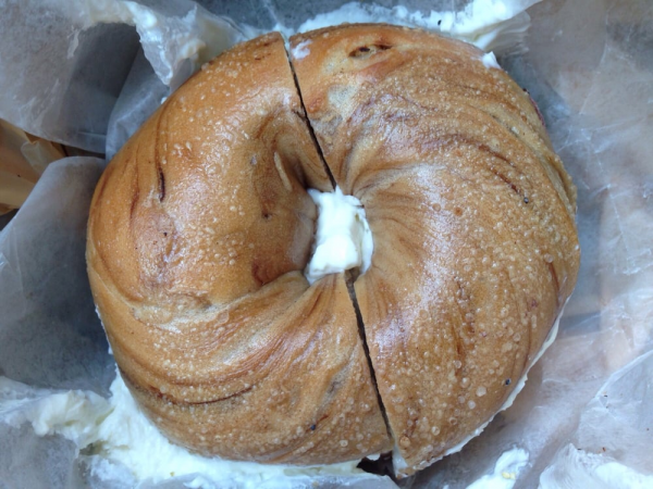 Order Bagel with Plain Cream Cheese food online from Bagel Boy store, Old Bridge Township on bringmethat.com