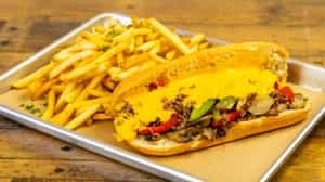 Order Frisco Philly food online from Flippin Burger store, San Francisco on bringmethat.com