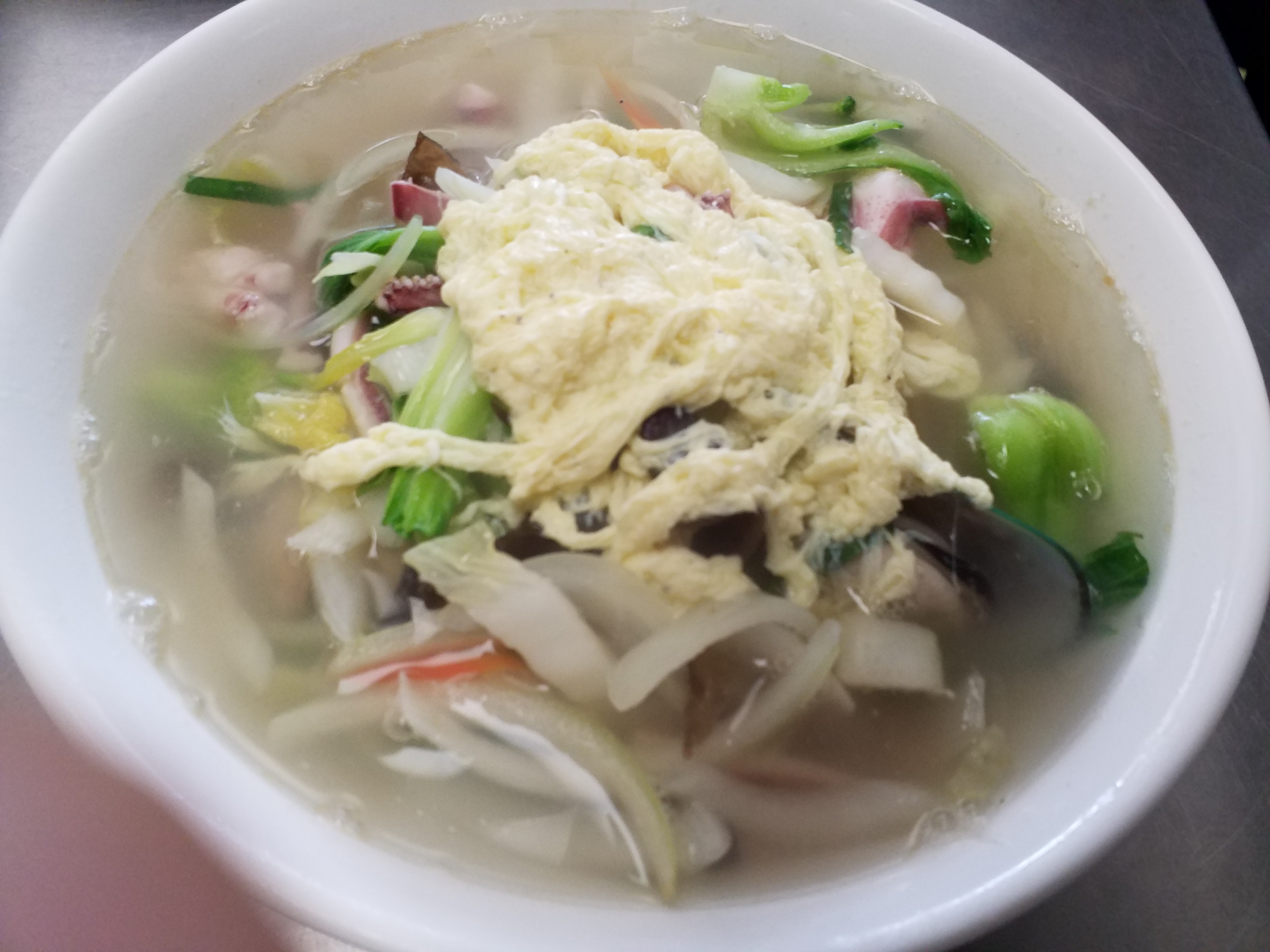 Order 7. NON SPICY SEAFOOD NOODLE SOUP(우동) food online from Jin Jja Roo store, Gardena on bringmethat.com