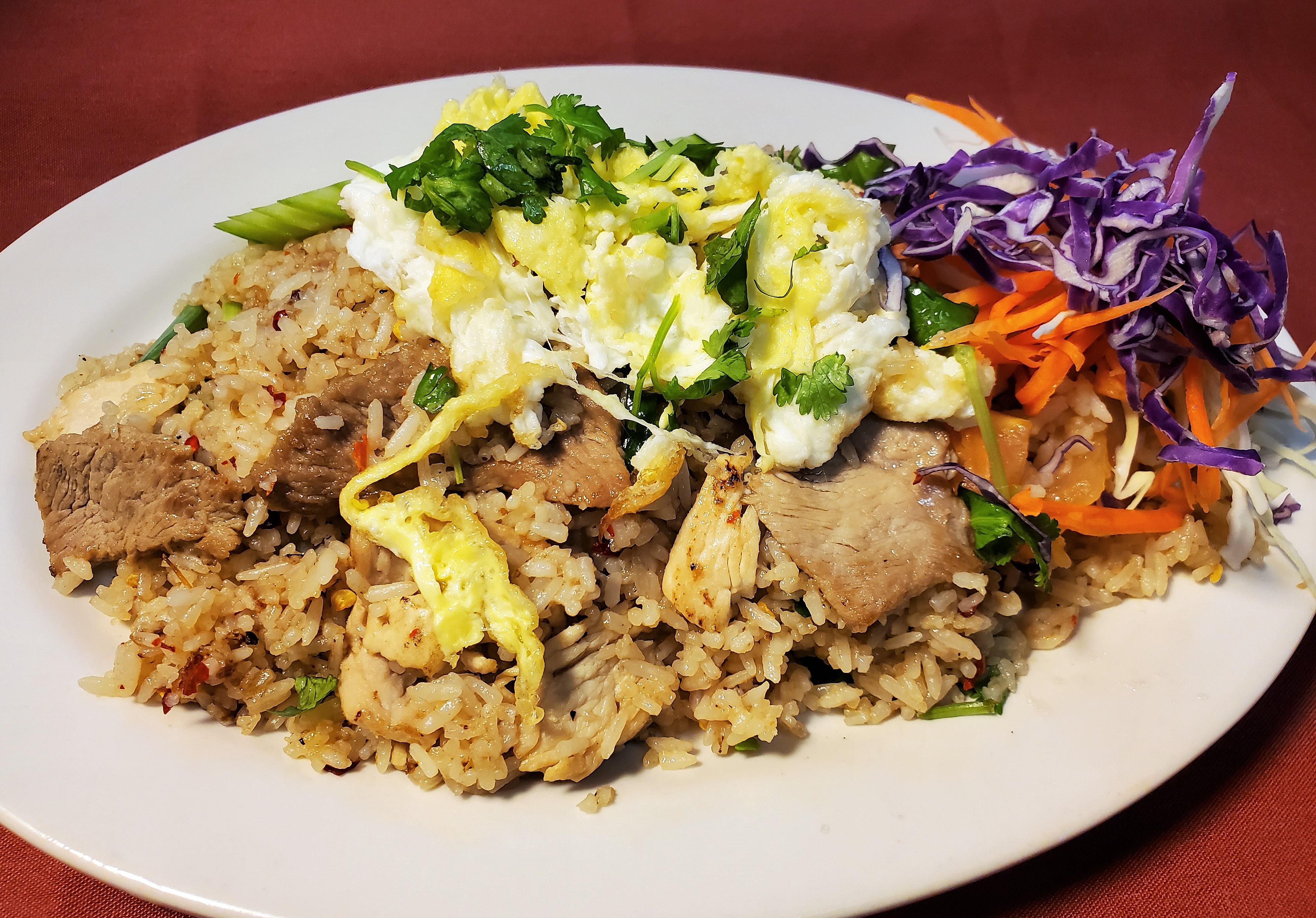 Order Combination Fried Rice food online from Sweet Basil Thai Cuisine store, Hurst on bringmethat.com