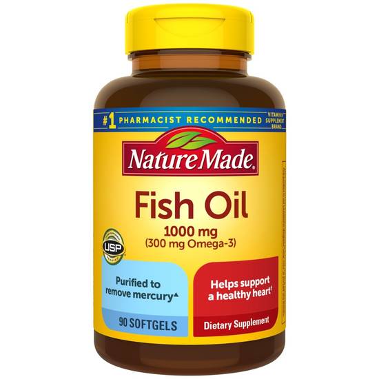 Order Nature Made Fish Oil 1000 mg Softgels (90 ct) food online from Rite Aid store, Palm Desert on bringmethat.com