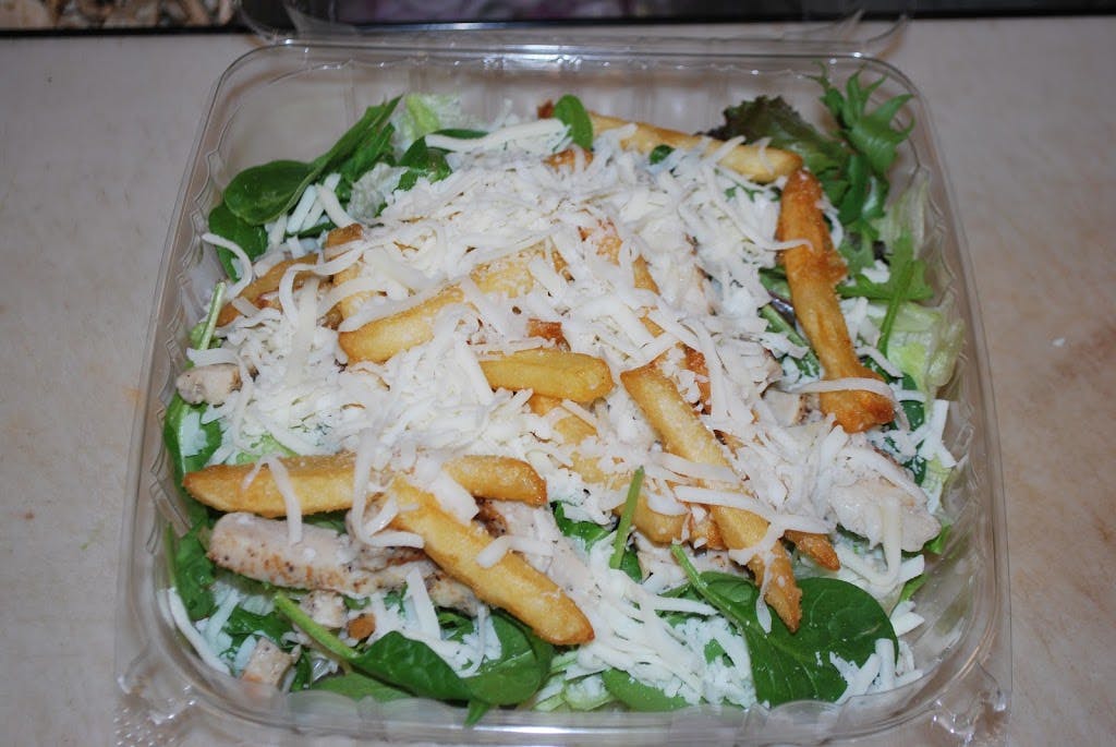 Order Crispy Chicken Salad - Salad food online from Peppercini Italian Restaurant & Lounge store, Mc Kees Rocks on bringmethat.com