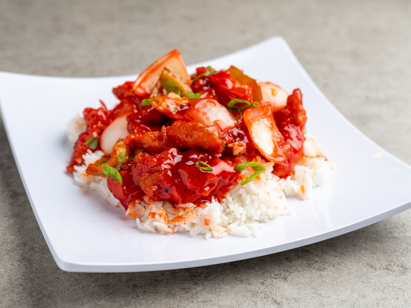 Order Sweet and Sour Chicken food online from Dynasty Chinese Restaurant store, Madison on bringmethat.com