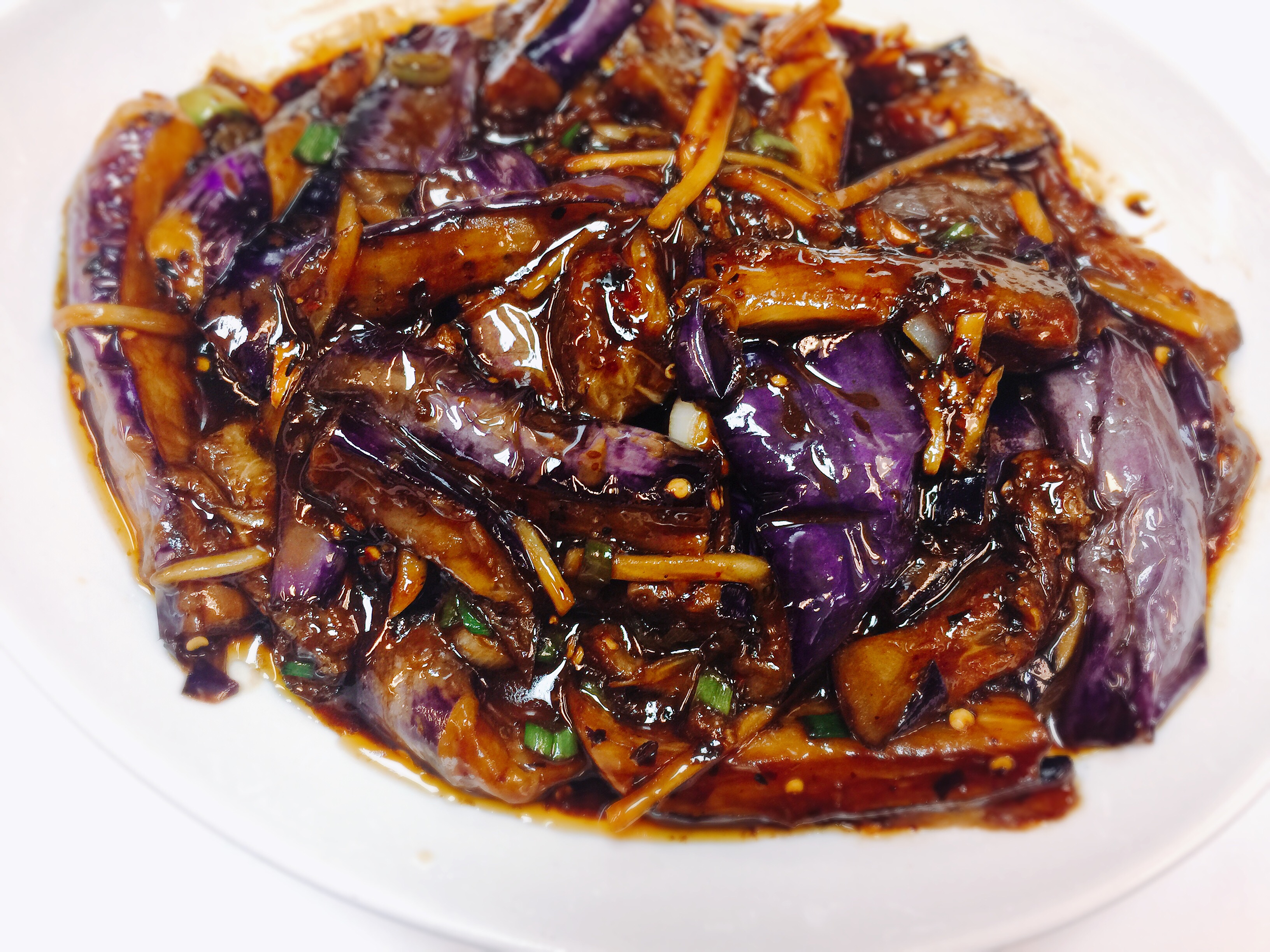 Order 546. Eggplant Garlic Sauce 渔香茄子 food online from Noodles Delight store, Roselle on bringmethat.com