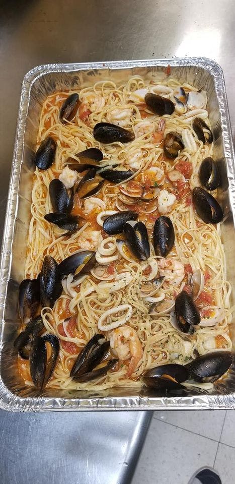Order Clams & Mussels Dinner - Seafood Dinners food online from Sal Pizza store, Mt Holly on bringmethat.com