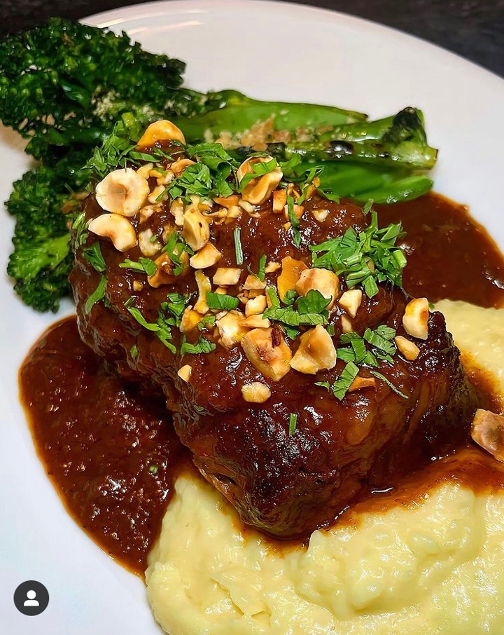 Order D-Braised Short Ribs food online from Old john's luncheonette store, New York on bringmethat.com