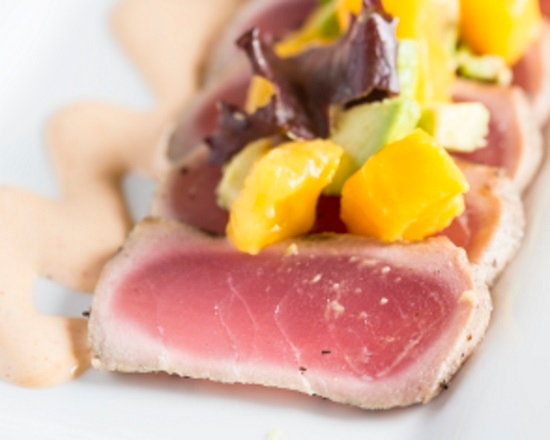 Order Pan-Seared Yellowfin Tuna food online from Buckeye Tavern store, Macungie on bringmethat.com
