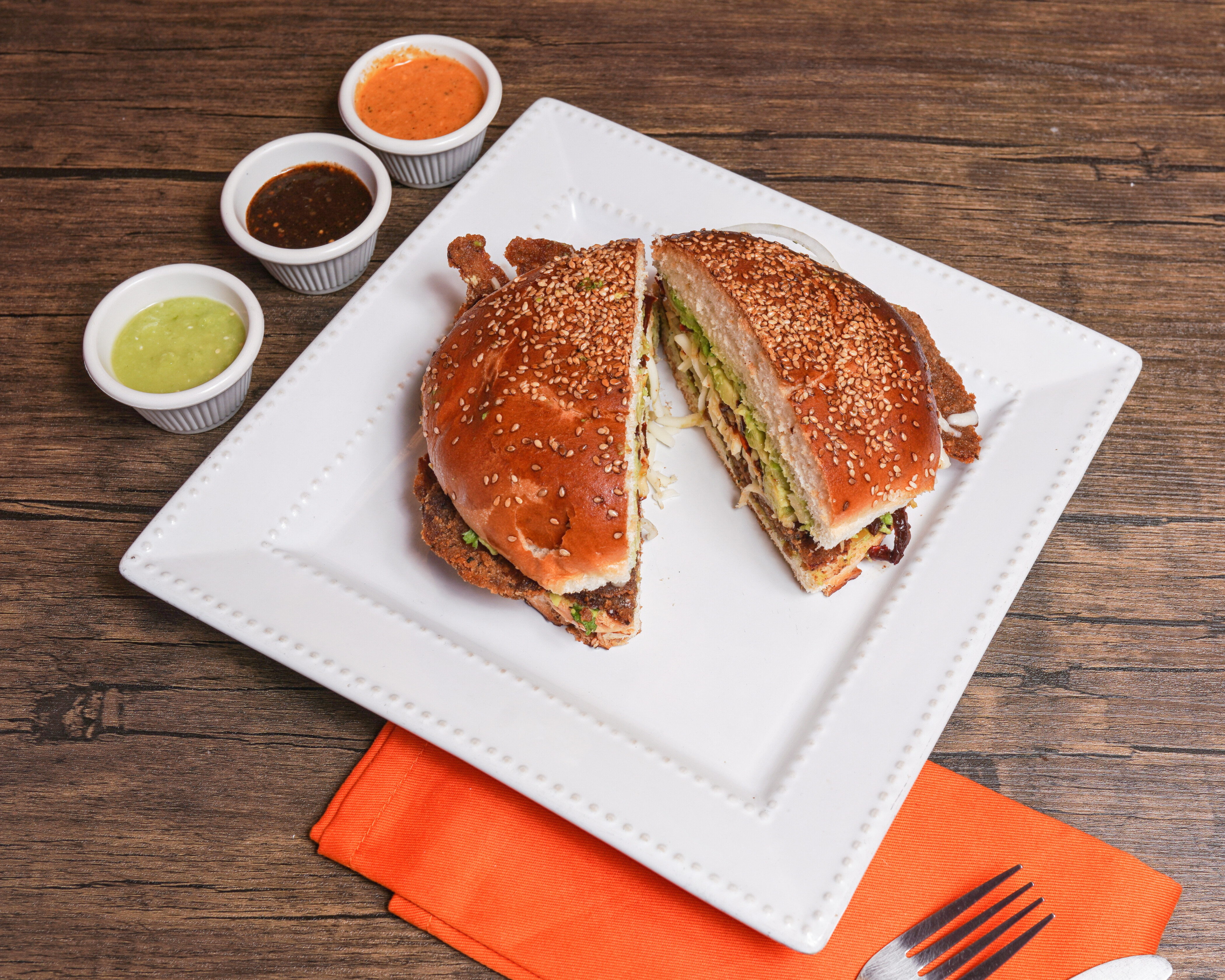 Order Cemitas Poblanas food online from Totopos Mexican Restaurant store, Naperville on bringmethat.com