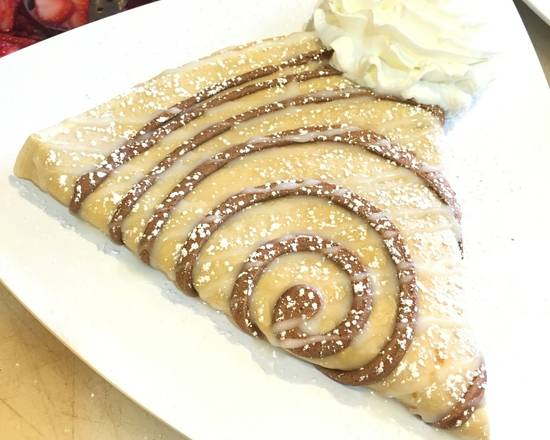 Order Cinnamon Roll Crepe food online from Crazy Bowls store, Smithtown on bringmethat.com