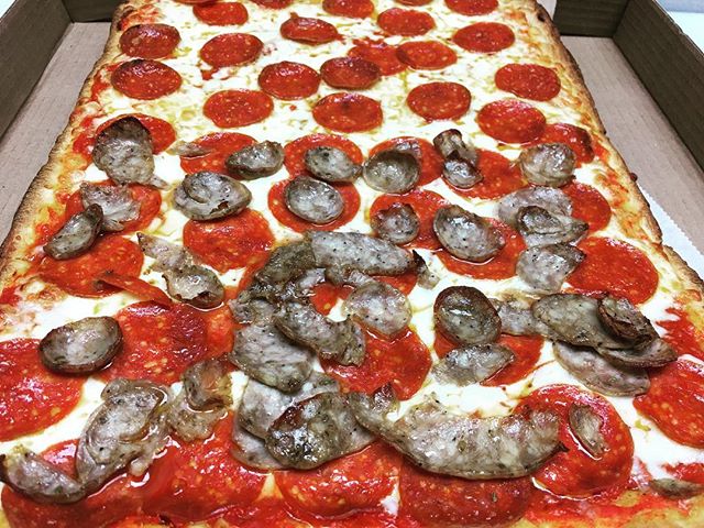 Order 12" Large Sicilian Pizza food online from The Beef Brothers Deli & Catering store, Ellicott City on bringmethat.com