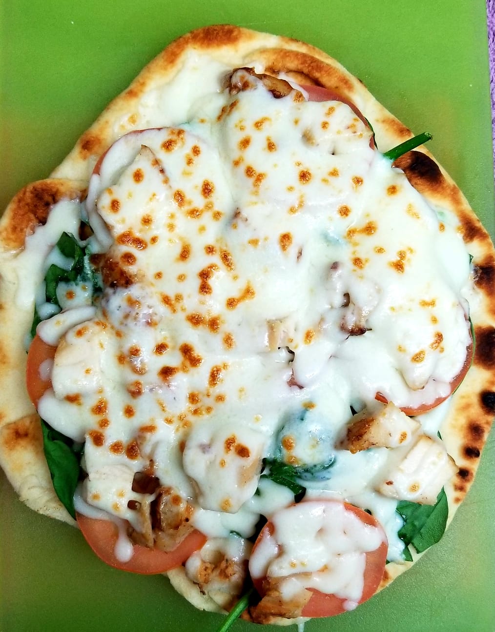 Order Grilled Chicken & Artichoke Flatbread food online from The Green Witch store, Highland on bringmethat.com