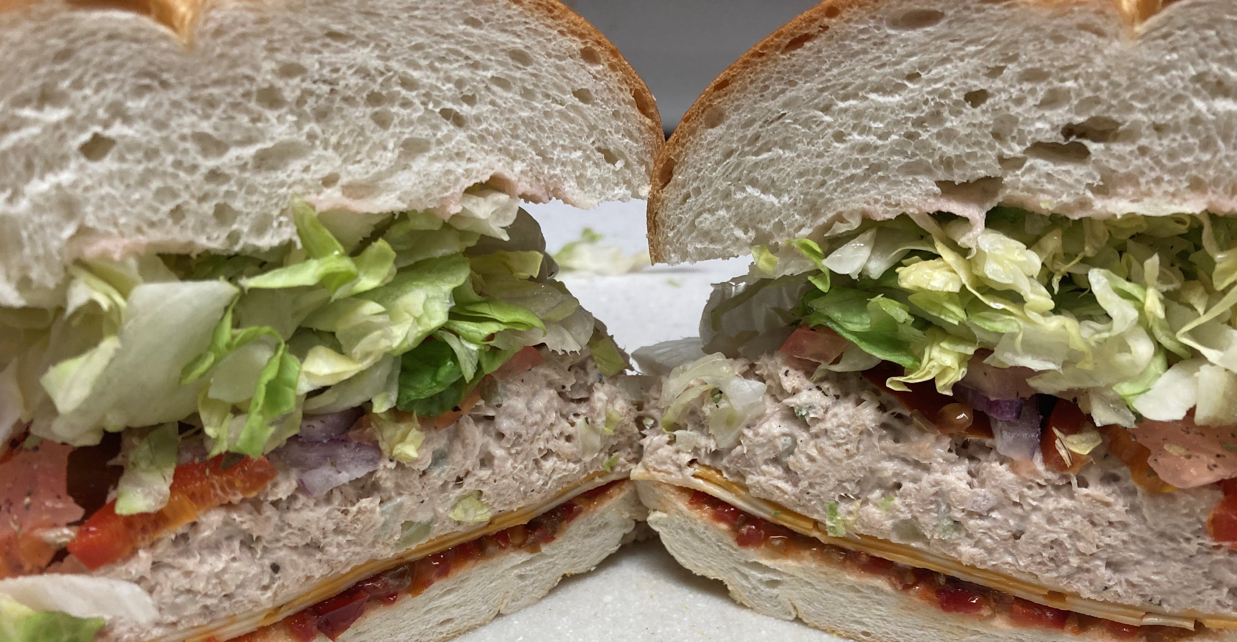 Order Spicy Tuna Sandwich food online from Sub-Ology store, Cranford on bringmethat.com