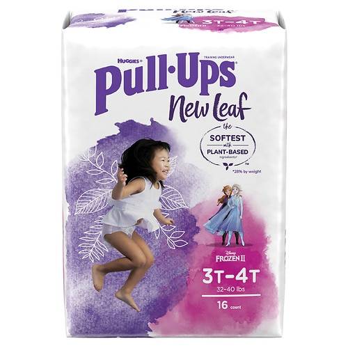 Order Huggies Pull-Ups New Leaf Girls' Potty Training Pants 3T-4T - 16.0 ea food online from Walgreens store, Chicago on bringmethat.com