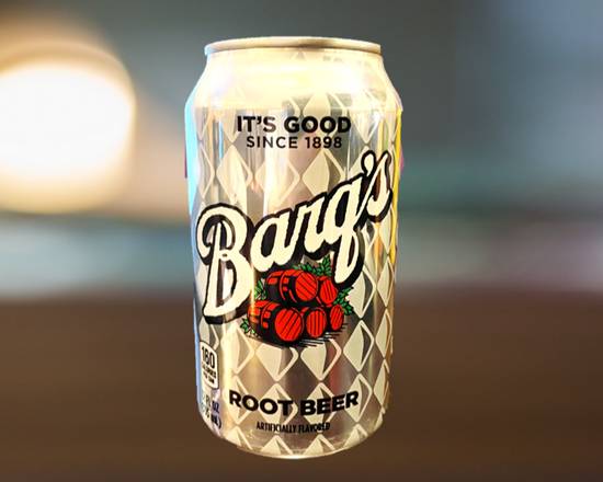 Order (NEW*) Barg's Root Beer Can 12 oz food online from Thai Curry store, Arlington on bringmethat.com