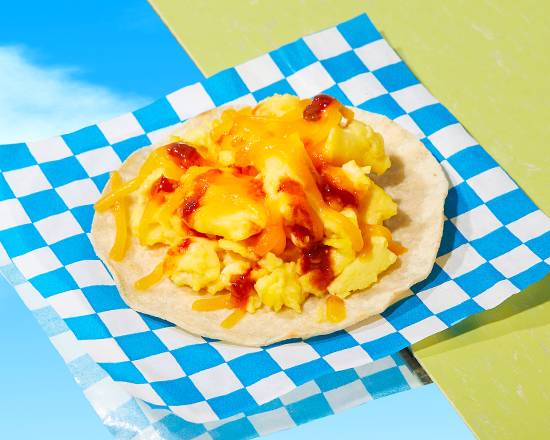 Order Egg and Cheese Taco food online from Breakfast Beauties store, Long Beach on bringmethat.com