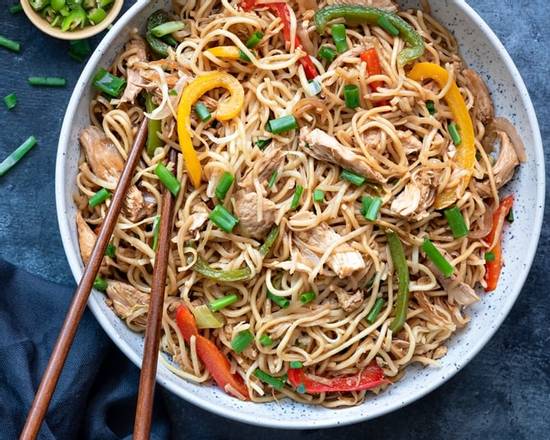 Order Hakka Noodles food online from The Kitchen Ochina store, Jersey City on bringmethat.com