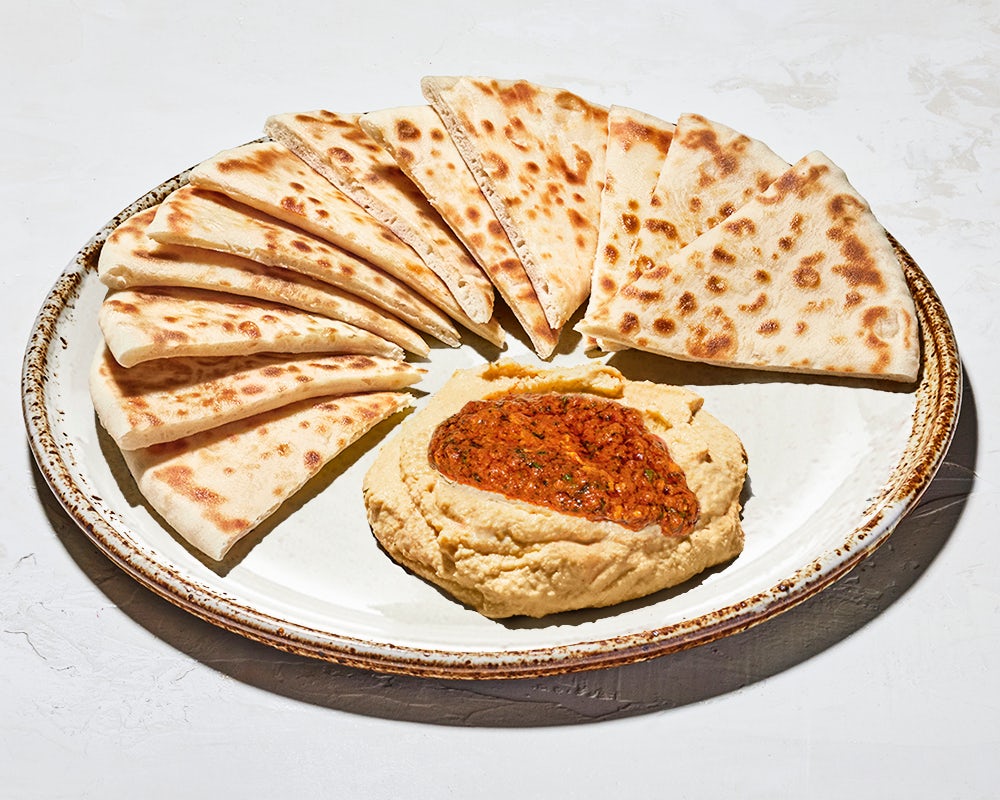 Order Spicy Harissa Hummus food online from Luna Grill store, Carlsbad on bringmethat.com