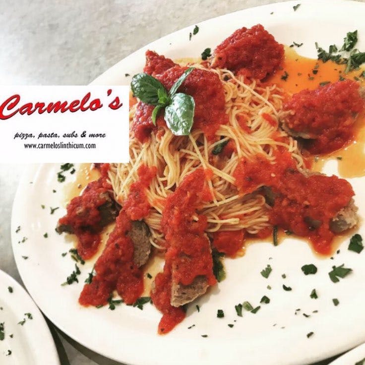 Order Spaghetti & Meatballs - Pasta food online from Carmelo's Pizza, Pasta, Subs & More!! store, Linthicum Heights on bringmethat.com