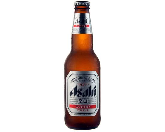Order Asahi, 12oz bottled beer (4.9% ABV) food online from Buta Japanese store, San Diego on bringmethat.com