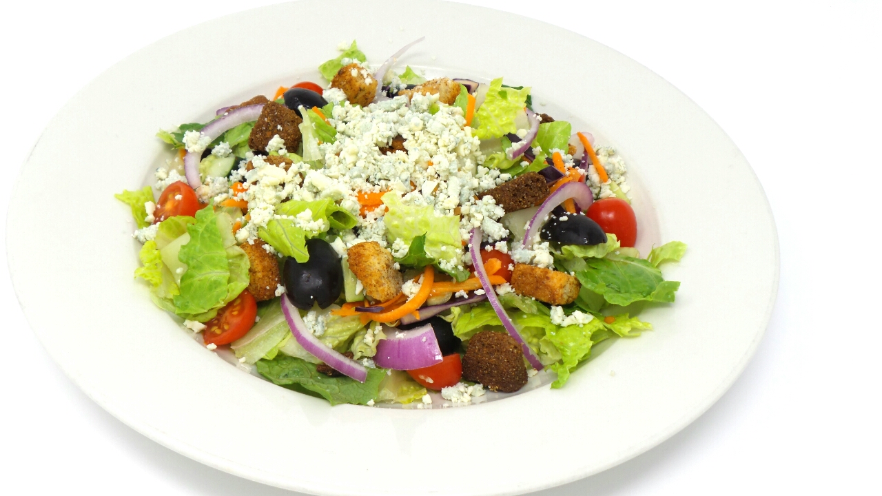 Order House Salad with Cheese food online from Arcuris Pizza & Salad store, Cos Cob on bringmethat.com
