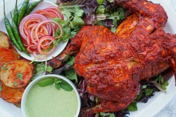 Order Tandoori Chicken (FULL PLATE) food online from Anjappar Indian Cuisine store, Austin on bringmethat.com