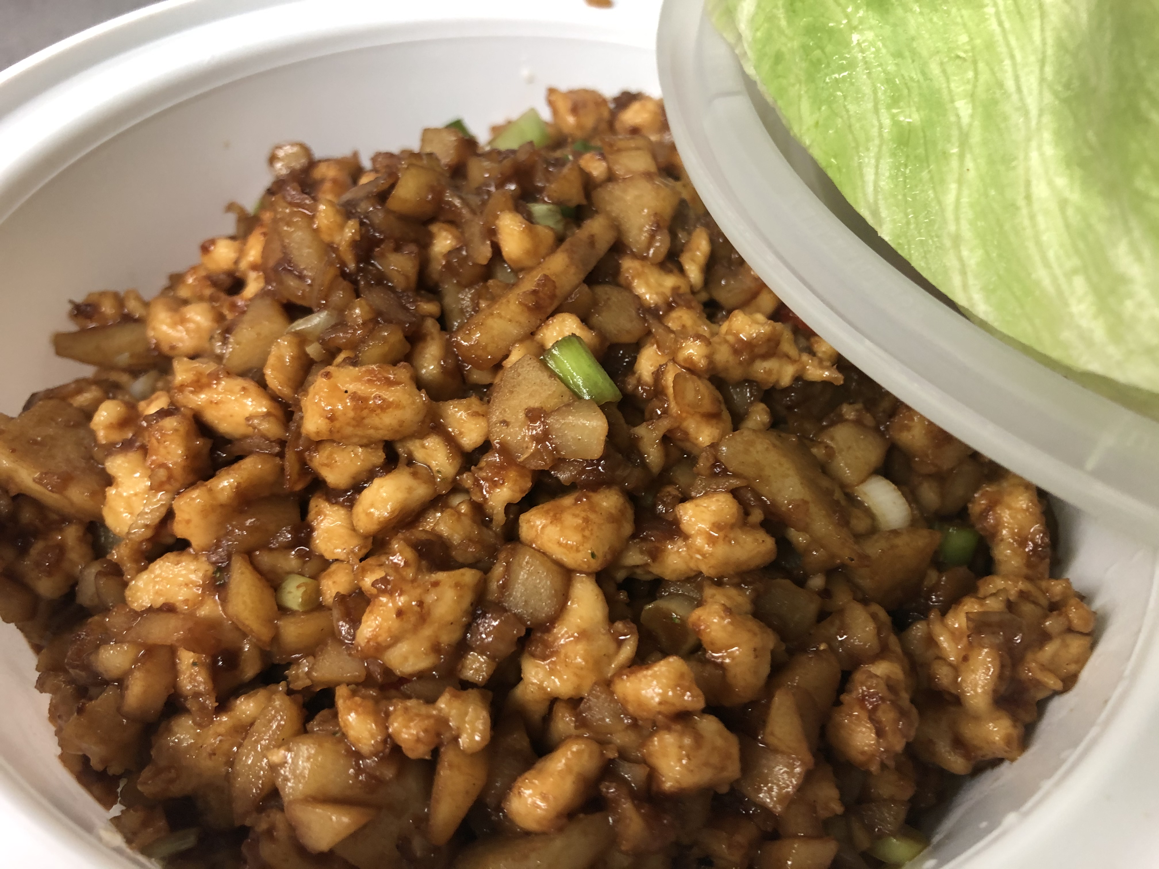 Order Chicken Soong with Lettuce ( Mild Spicy) food online from Pig Heaven store, New York on bringmethat.com