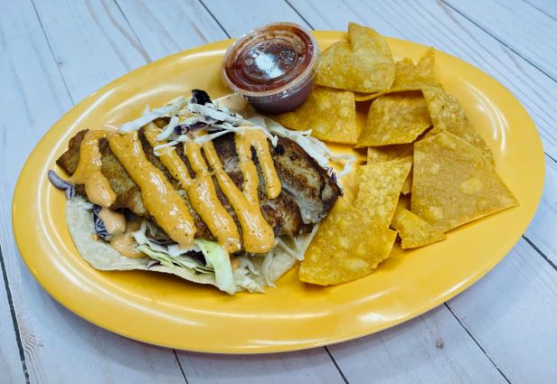 Order San Lucas Fish Taco food online from Una Mas store, Los Gatos on bringmethat.com